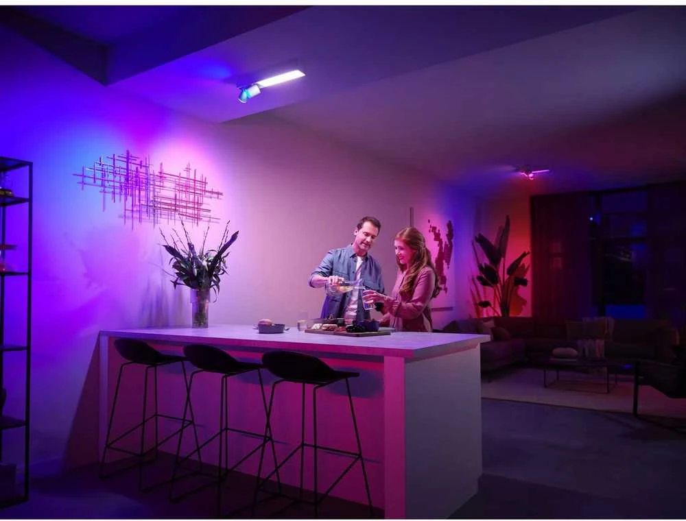 Nezatříděno Philips Hue Baltas & Color Ambiance Centris lubinis šviestuvas baltas • 2 taškų
