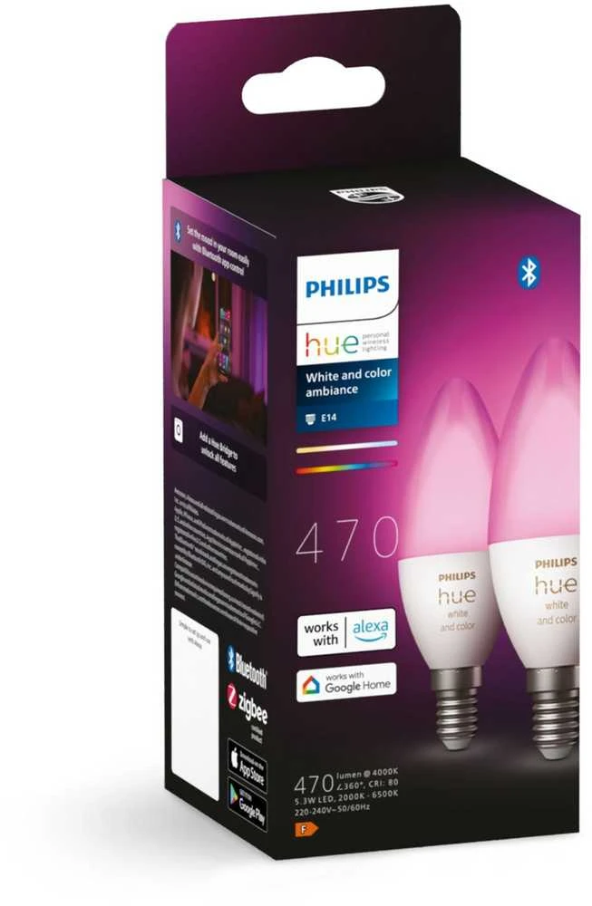 Philips Hue WCA 4W B39 E14 2vnt pak