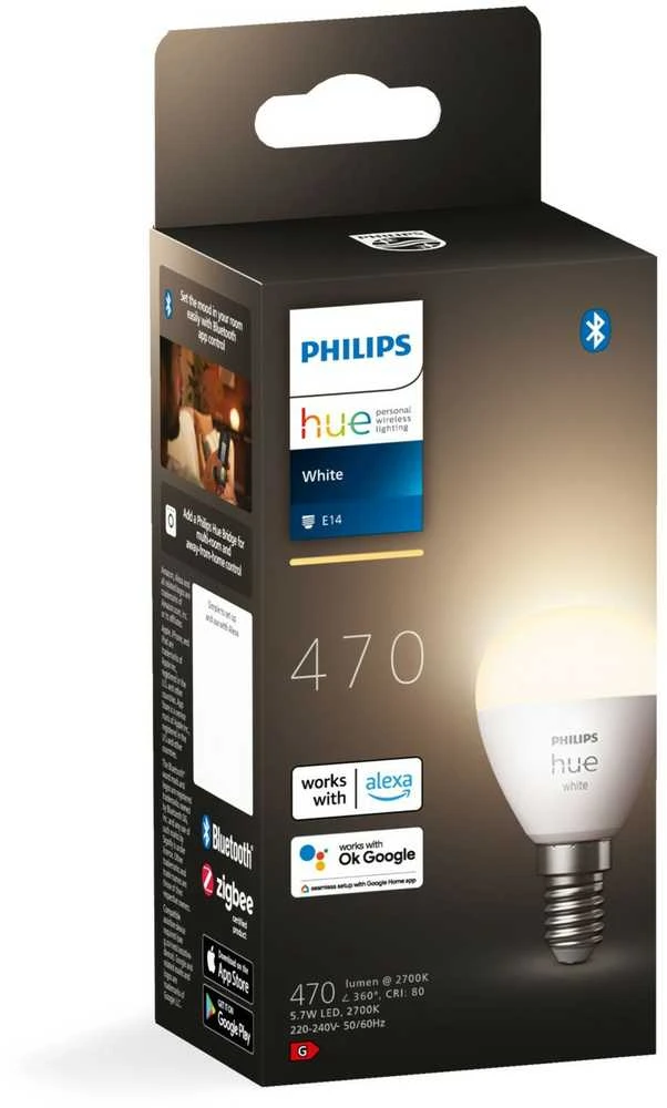 Philips Hue E14 5.7W BT rutulyje