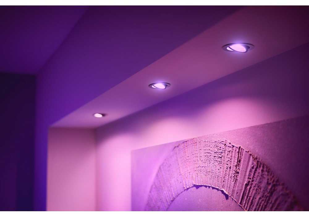 Philips Hue Baltas&Col. Amb.Centura Einbausp 3flg alum 3x4.2W