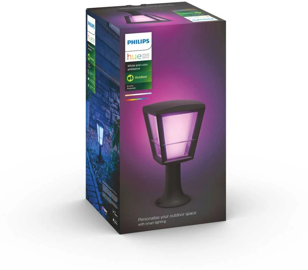 Philips Hue Econic Lauko Šviestuvas (Baltas ir spalvotas)