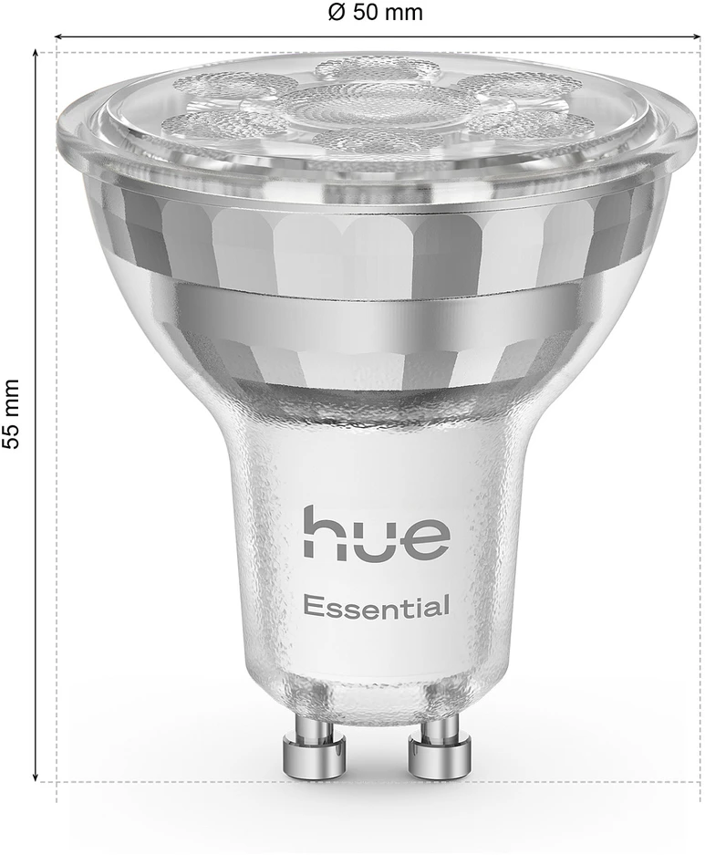 „Philips Hue Essential“ GU10 išmanusis prožektorius 4,7 W - 3 vnt.