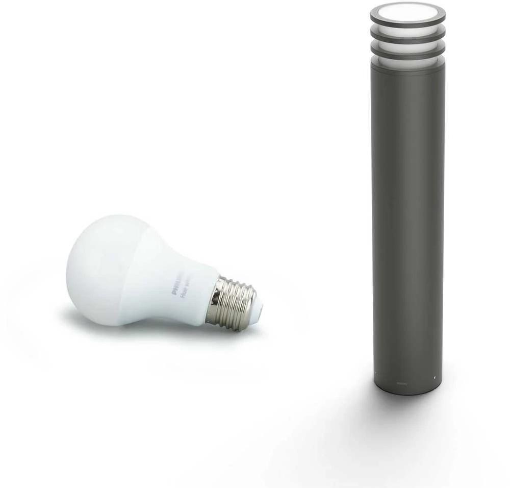 Philips Hue Baltos šviesos stulpinis lauko šviestuvas Lucca