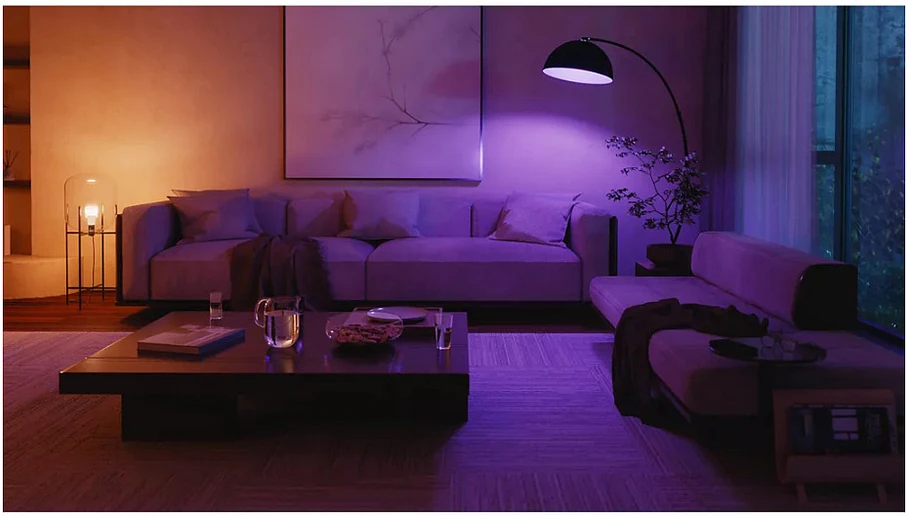 „Philips Hue WCA 810 A60 E27 4P EU“ | E27 | 6 W | Baltos ir spalvotos šviesos | „Bluetooth“ ir „Zigbee“
