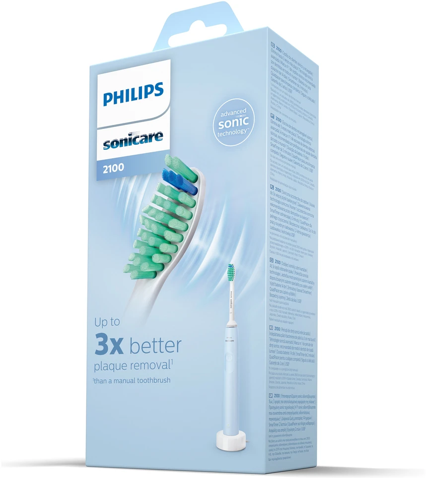 Philips Sonicare 2100 Series Sonic elektrinis dantų šepetėlis HX3651/12