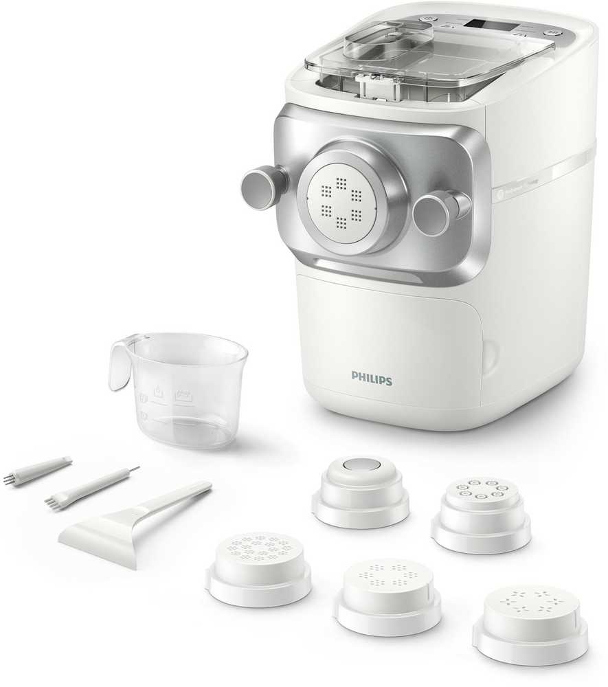 Virtuvinis kombainas Philips makaronų gaminimo aparatas su ProExtrude technologija, 6 formavimo diskai HR2660/00