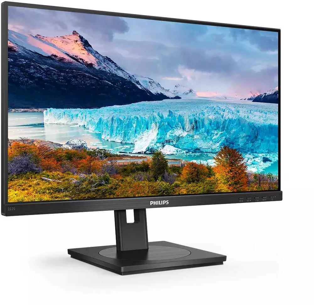 Monitorius „Mmd“ monitoriai, ekranai „PHILIPS 222S1AE/00“, 21,5 colio, IPS, WLED, 1920 x 1080, žemas Mėlyna režimas, DVI/HDMI/DP