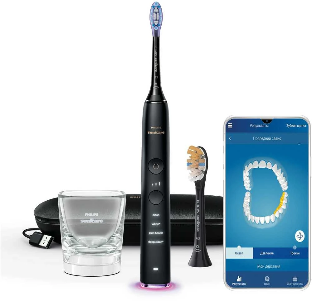 Philips Sonicare „DiamondClean Smart“ elektrinis dantų šepetėlis su programėle HX9917/89