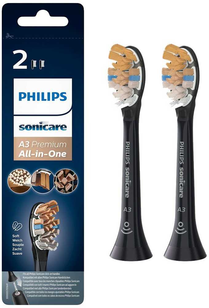 Standartinės „Sonic“ dantų šepetėlio galvutės Philips Sonicare A3 Premium All-in-One HX9092/11