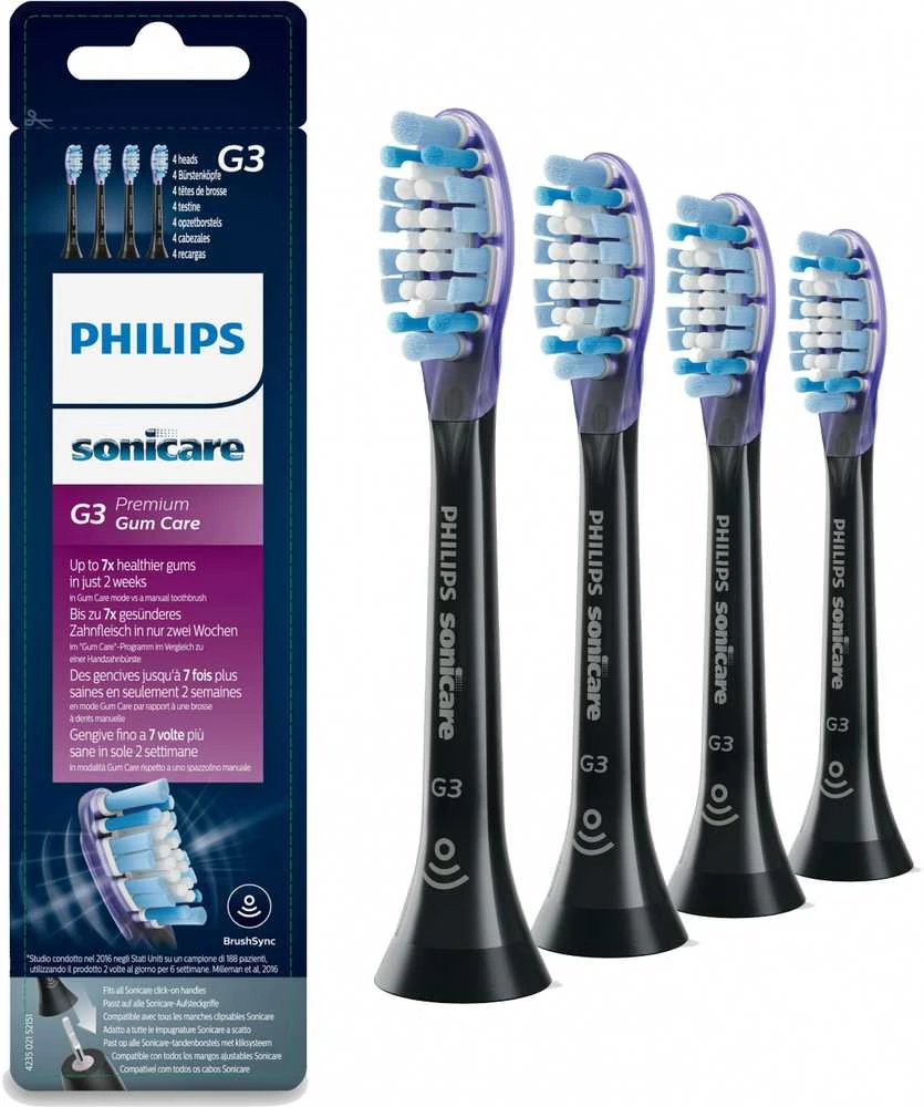 Philips Sonicare G3 Premium Gum Care Standartinės „Sonic“ dantų šepetėlio galvutės HX9054/33