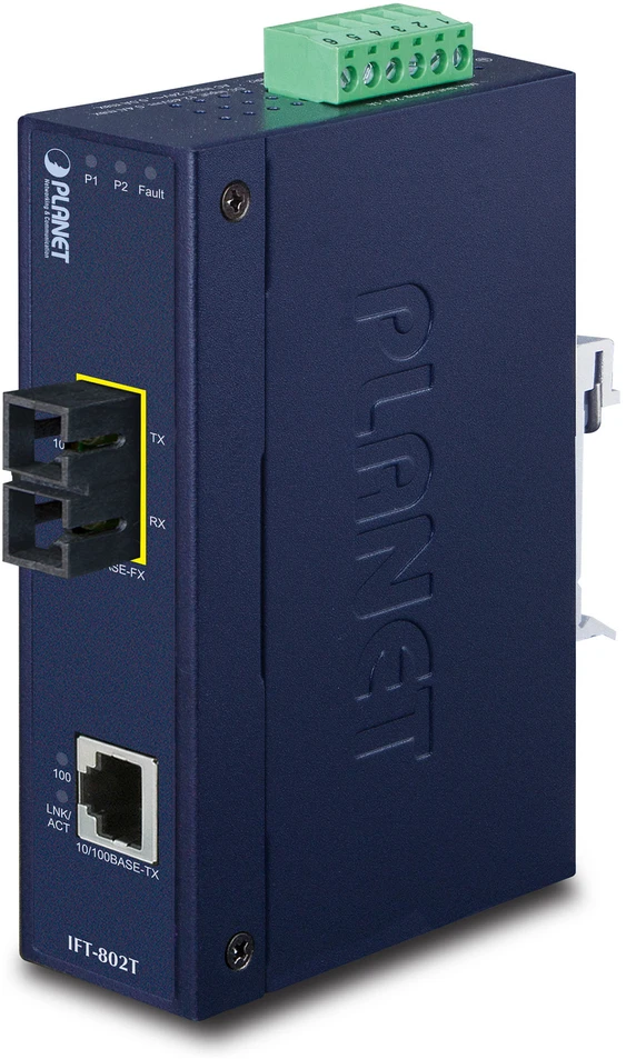 PLANET IFT-802T tinklo medijos keitiklis 200 Mbit/ai 1310 nm Mėlyna