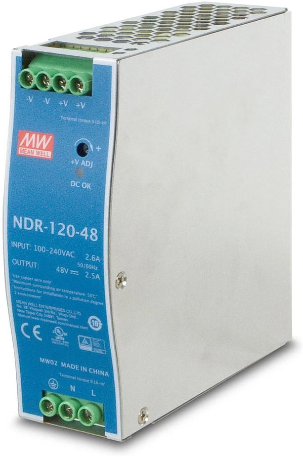 PLANET PWR-120-48 maitinimo blokas 120 W Mėlyna, Pilka