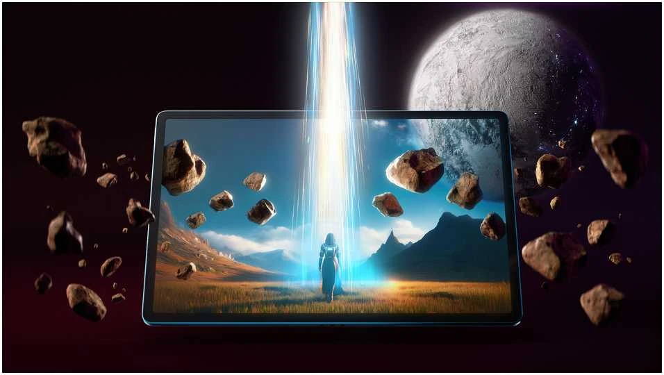 Planšetė Lenovo „Yoga Tab Plus“ „Qualcomm Snapdragon“ 256 GB 32,3 cm (12,7 colio) 3K 16 GB „Wi-Fi 7“ (802.11be) „Android 14“ žalsvai mėlyna