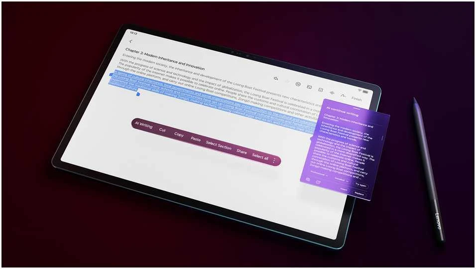 Planšetė Lenovo „Yoga Tab Plus“ „Qualcomm Snapdragon“ 256 GB 32,3 cm (12,7 colio) 3K 16 GB „Wi-Fi 7“ (802.11be) „Android 14“ žalsvai mėlyna