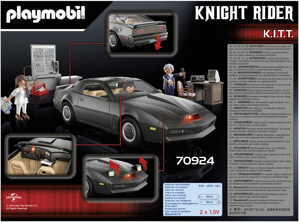 70924 PLAYMOBIL® Kitt, Riteris ir Fantastiškasis automobilis