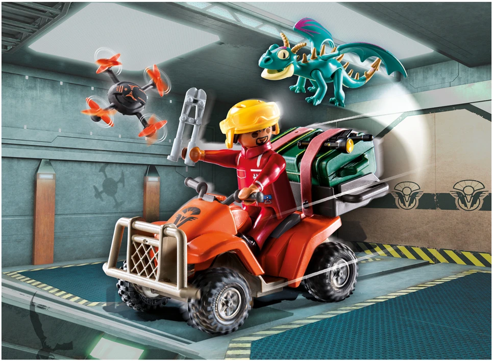 PLAYMOBIL 71085 Dragons Quad & Phil, Dragons The Nine Kingdoms, 28 vnt, nuo 4 metų
