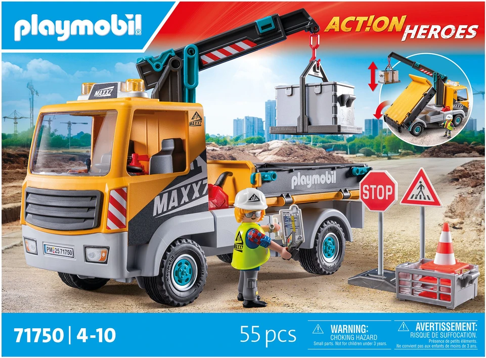 Playmobil Action Heroes 71750 Nuskendusi statybvietė su kranu