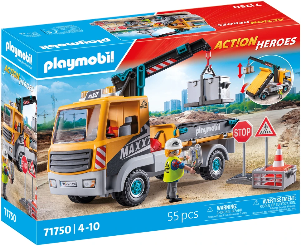 Playmobil Action Heroes 71750 Nuskendusi statybvietė su kranu
