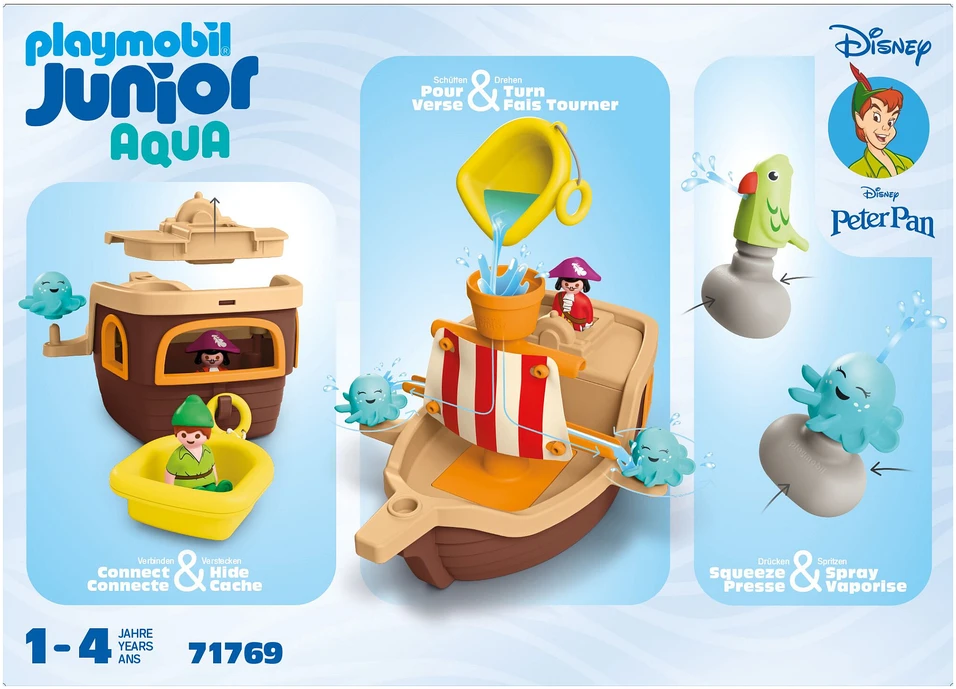 „Playmobil Junior Disney 71769“ Piterio Peno piratų laivas