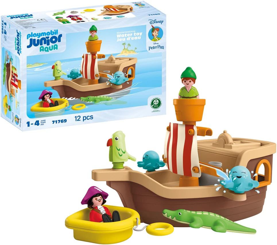„Playmobil Junior Disney 71769“ Piterio Peno piratų laivas