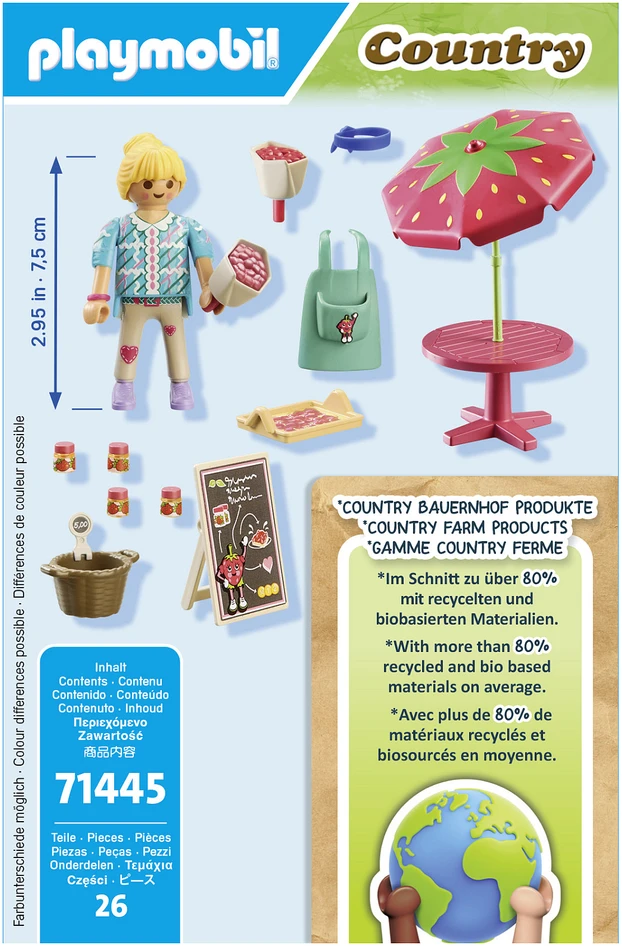 Playmobil Country 71445 Prekystalis su naminiu uogiene