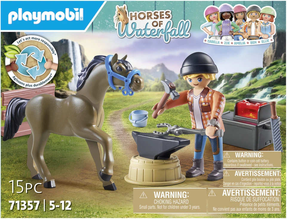 Konstruktorius Playmobil Farrier Ben and Achilles 71357