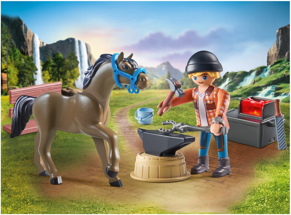 Konstruktorius Playmobil Farrier Ben and Achilles 71357