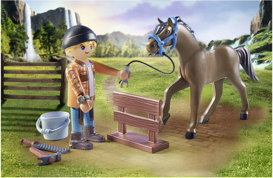 Konstruktorius Playmobil Farrier Ben and Achilles 71357
