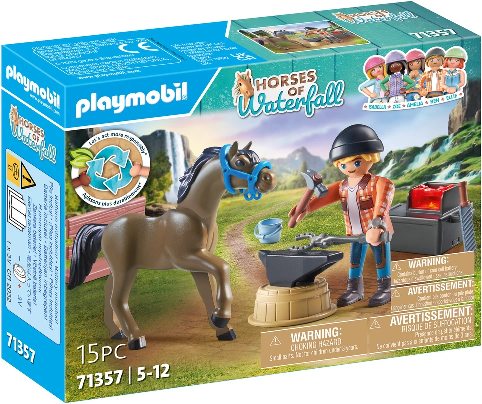 Konstruktorius Playmobil Farrier Ben and Achilles 71357