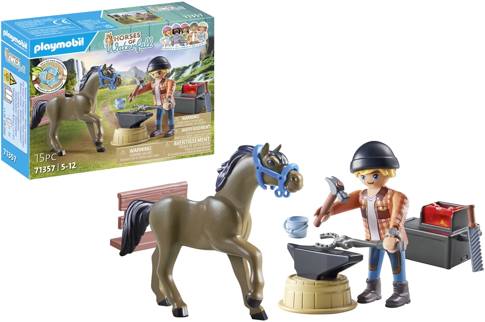Konstruktorius Playmobil Farrier Ben and Achilles 71357