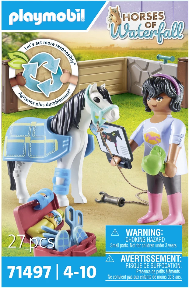 PLAYMOBIL HORSES OF WATERFALL Žirgų terapeutas 71497