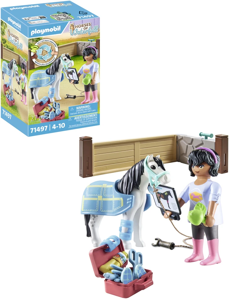 PLAYMOBIL HORSES OF WATERFALL Žirgų terapeutas 71497
