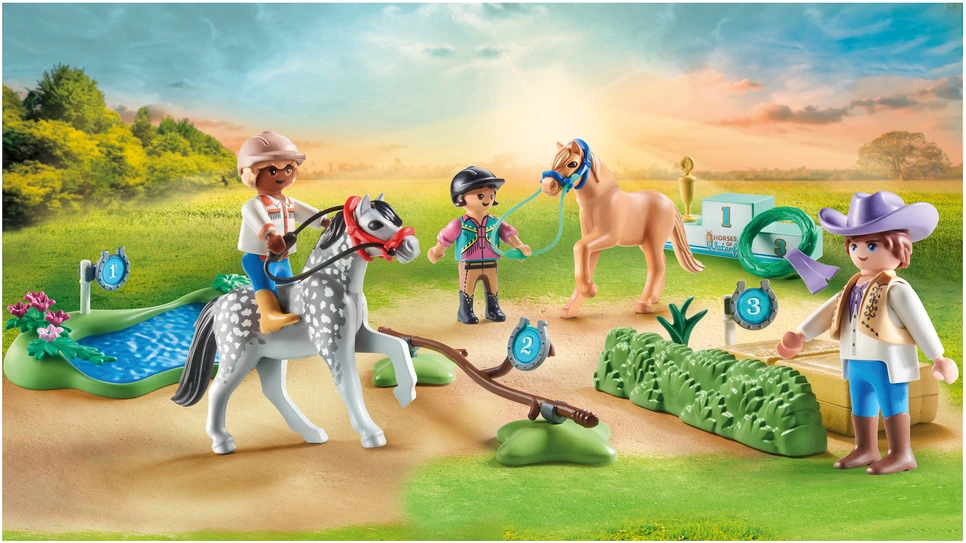 PLAYMOBIL HORSES OF WATERFALL Ponių turnyras 71495