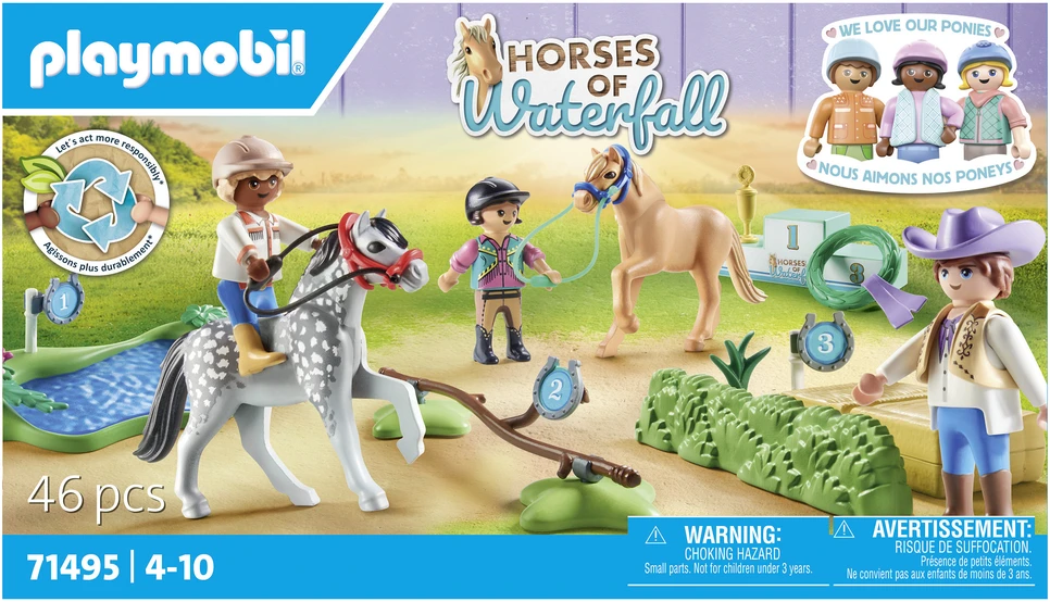 PLAYMOBIL HORSES OF WATERFALL Ponių turnyras 71495