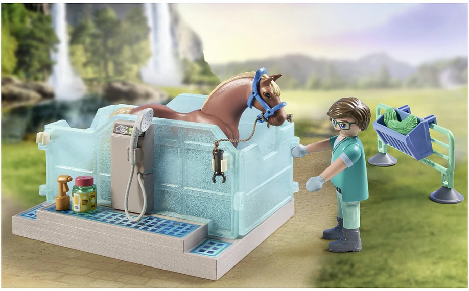 PLAYMOBIL WORLD OF HORSES Jojimo terapija ir veterinaro apžiūra 71352