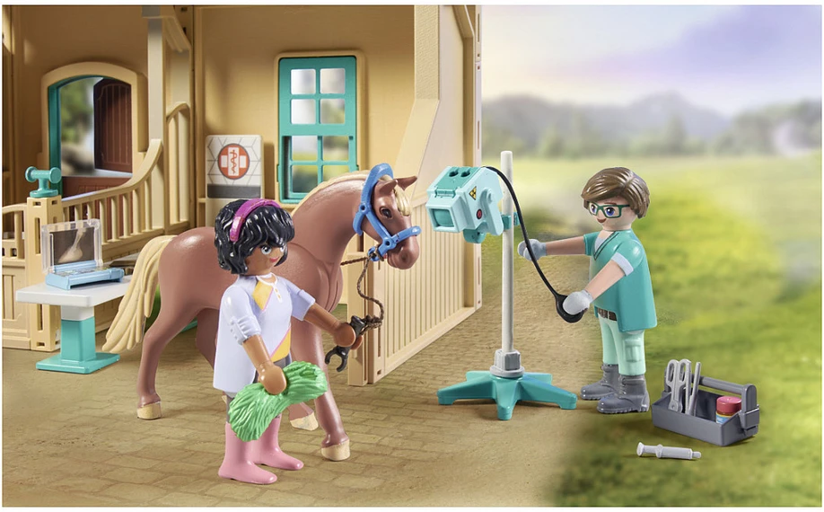 PLAYMOBIL WORLD OF HORSES Jojimo terapija ir veterinaro apžiūra 71352