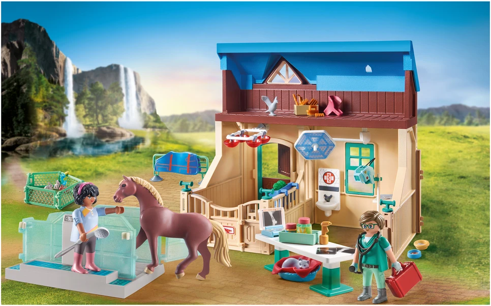 PLAYMOBIL WORLD OF HORSES Jojimo terapija ir veterinaro apžiūra 71352