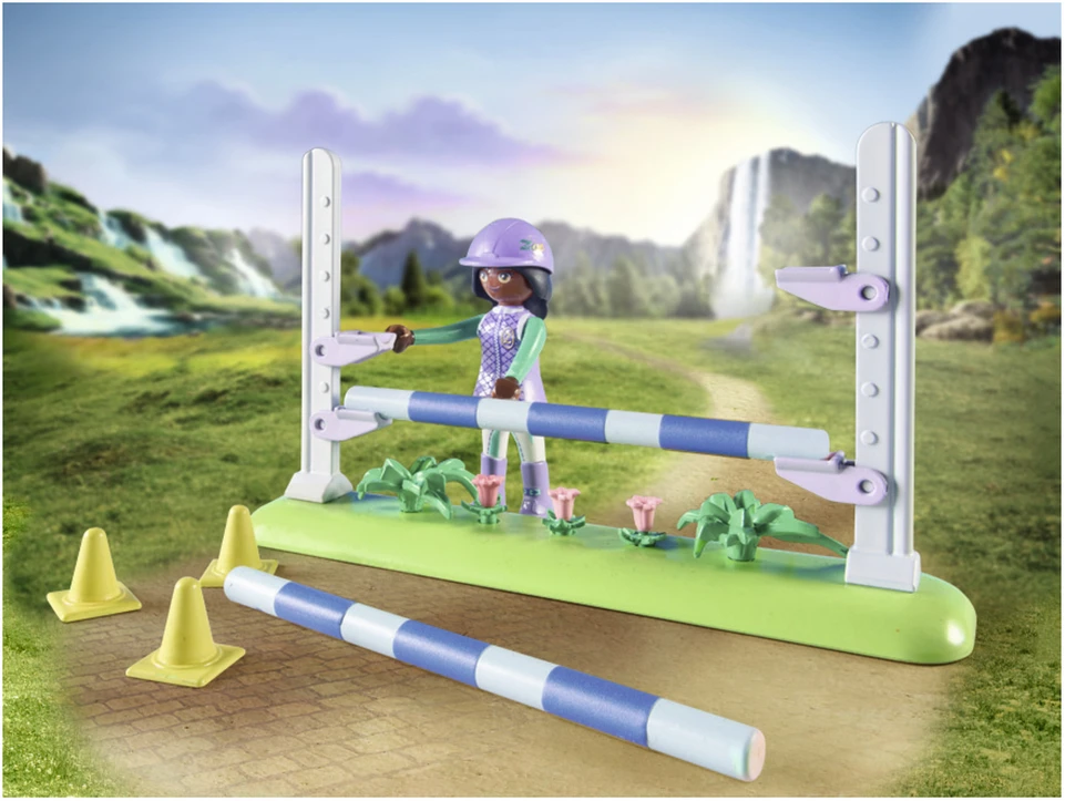 PLAYMOBIL WORLD OF HORSES Konkūro arena su Zoe ir Blaze 71355