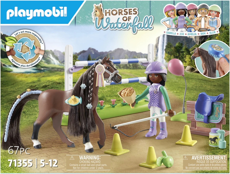 PLAYMOBIL WORLD OF HORSES Konkūro arena su Zoe ir Blaze 71355