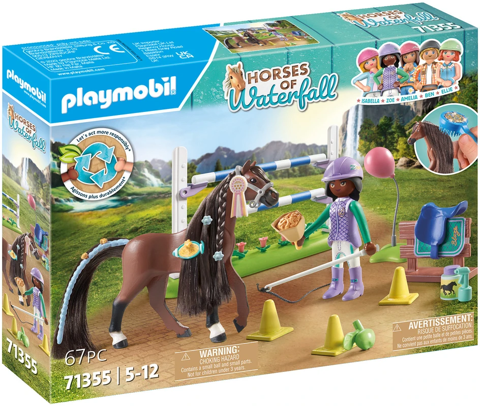 PLAYMOBIL WORLD OF HORSES Konkūro arena su Zoe ir Blaze 71355