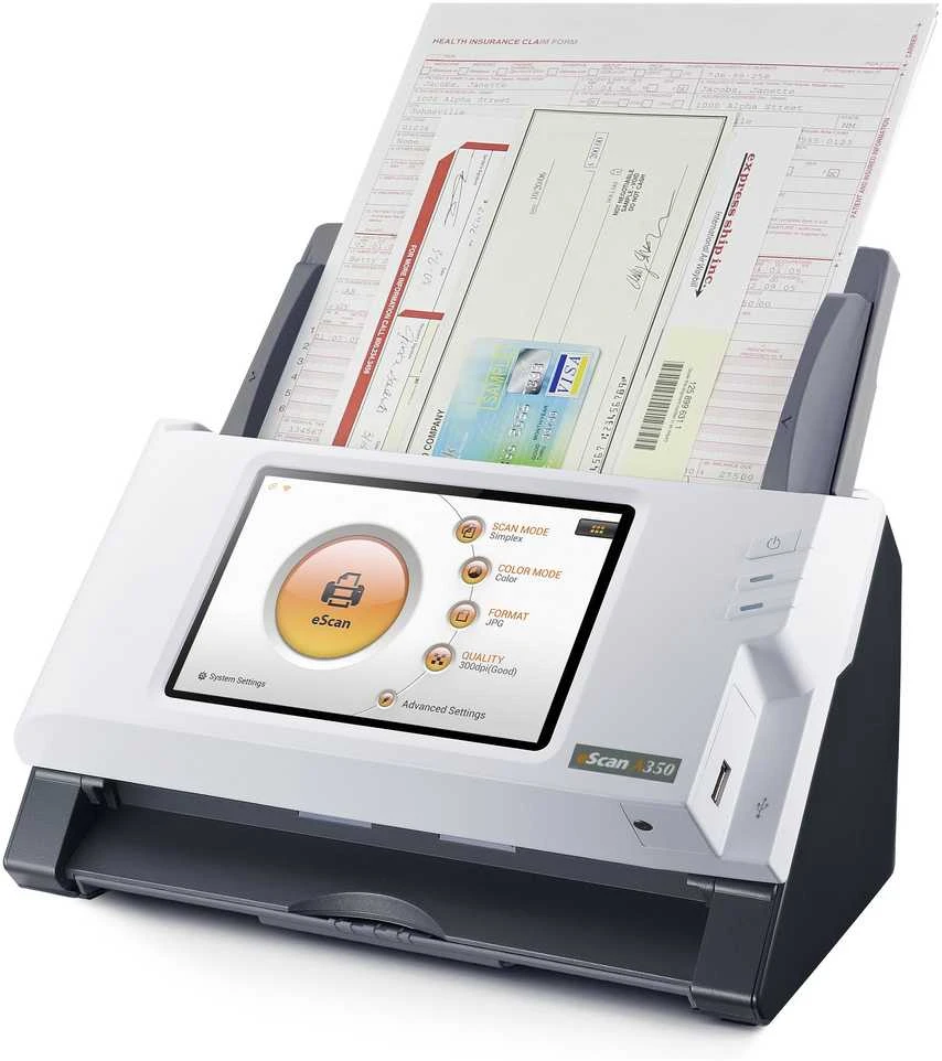 Skeneris Skaitytuvas su tiektuvu Plustek eScan A280 PLUS-ESCAN-A280 (216 x 356 mm, LAN, USB, WLAN)