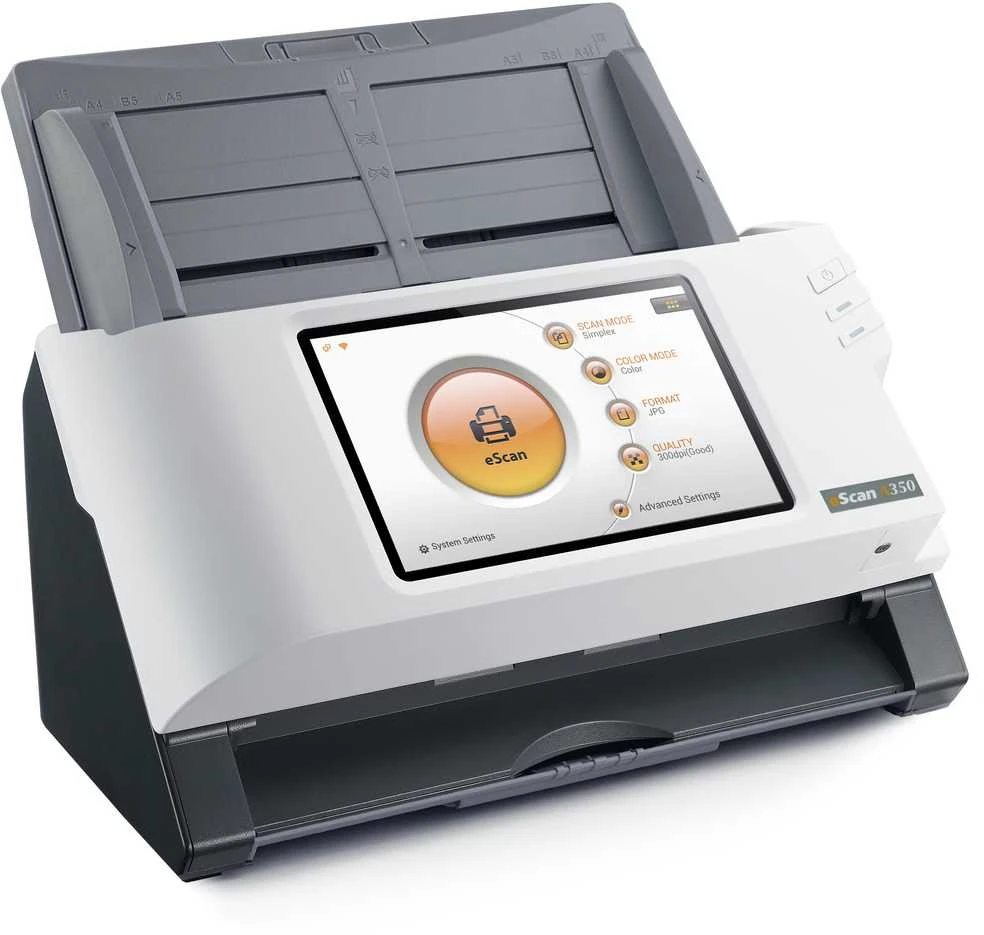 Skeneris Plustek ESCAN A350 ESSENTIAL/A4 DUPLEX ADF NETWORK SCANNER