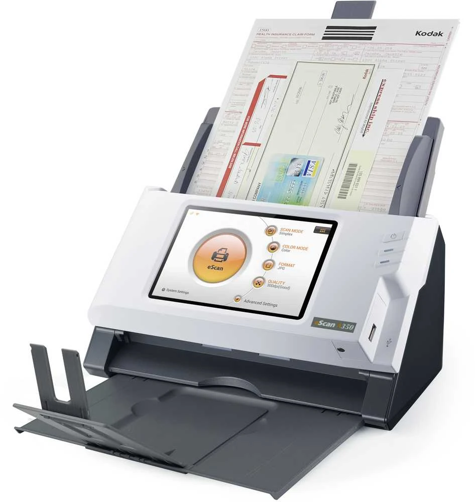 Skeneris Plustek ESCAN A350 ESSENTIAL/A4 DUPLEX ADF NETWORK SCANNER