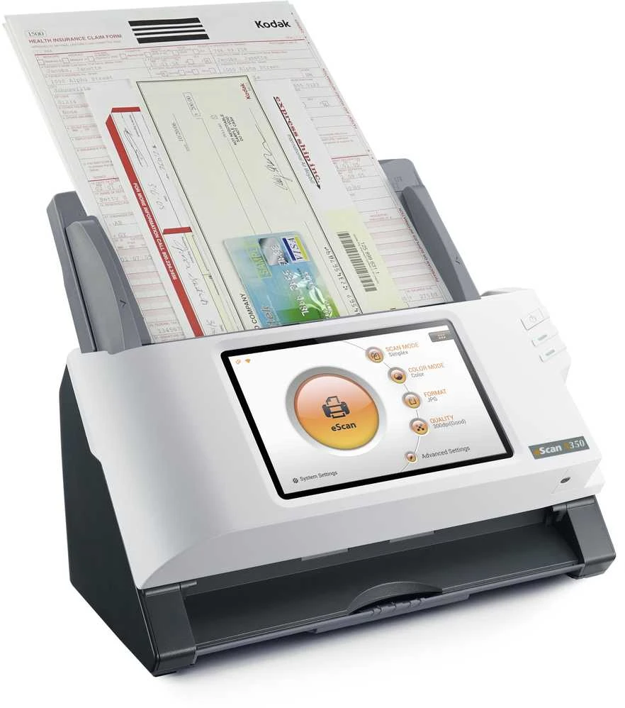 Skeneris Plustek ESCAN A350 ESSENTIAL/A4 DUPLEX ADF NETWORK SCANNER
