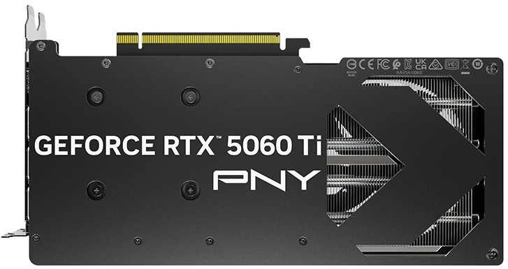 PNY GeForce RTX 5060 Ti dviejų ventiliatorių 16 GB GDDR7 DLSS4 vaizdo plokštė (VCG5060T16DFXPB1)