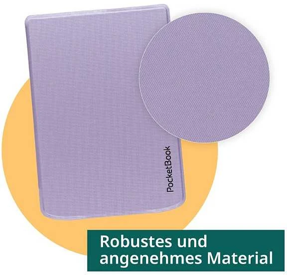 „PocketBook“ dėklas permatomas šviesiai violetinis