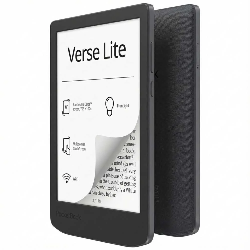 „PocketBook Verse Lite“ – vidurnakčio pilka, DACH versija