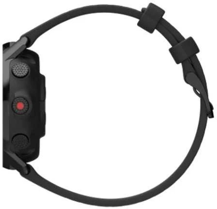 Išmanusis laikrodis Polar Grit X Pro Titan, Titano apvadas su juodu odiniu dirželiu