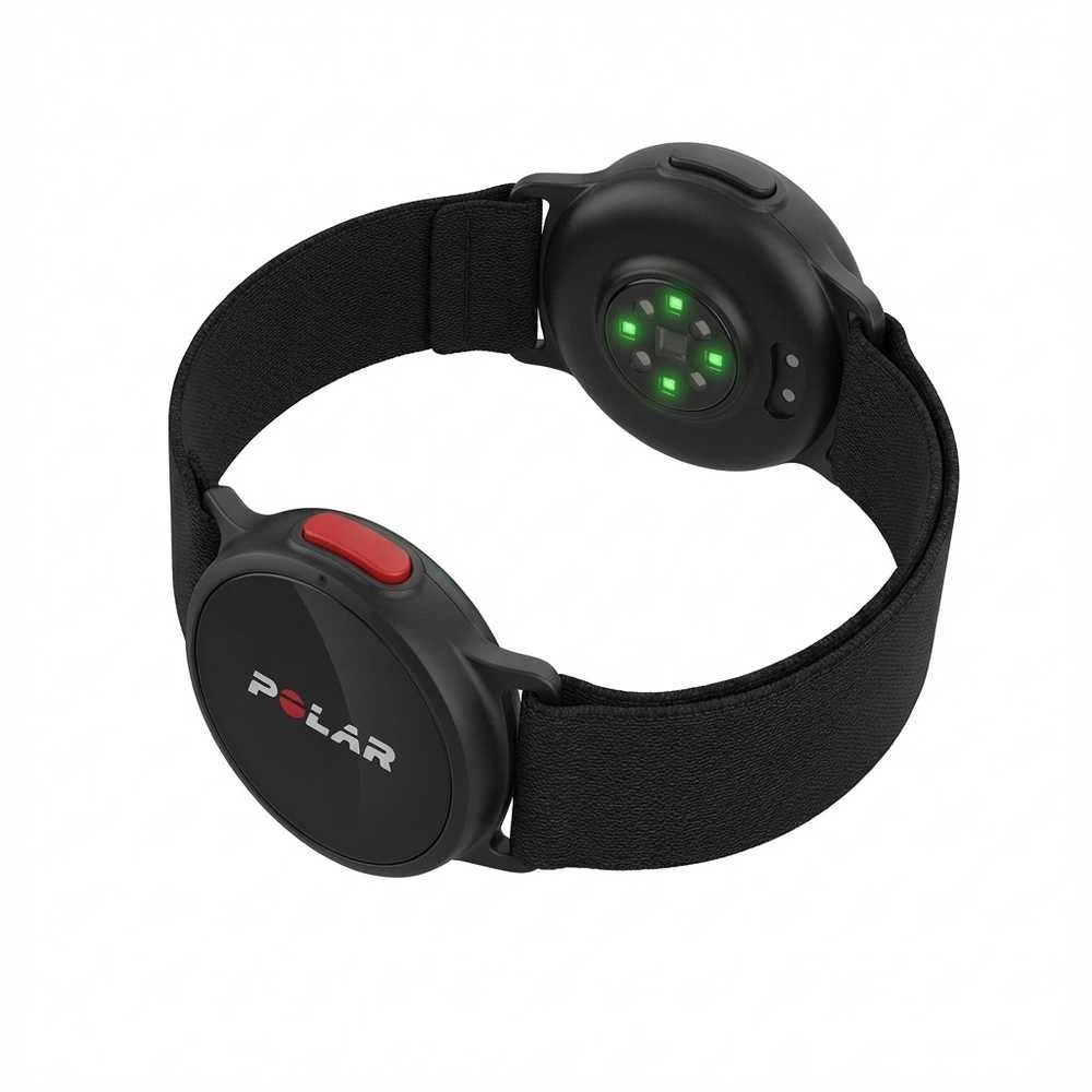Širdies ritmą matuojantis diržas Polar Verity Sense, M-XXL dydis, Juodos spalvos