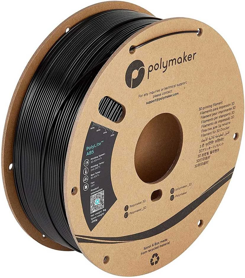 Polmask Polymaker PolyLite ABS - 1kg - 1.75mm - Juodas